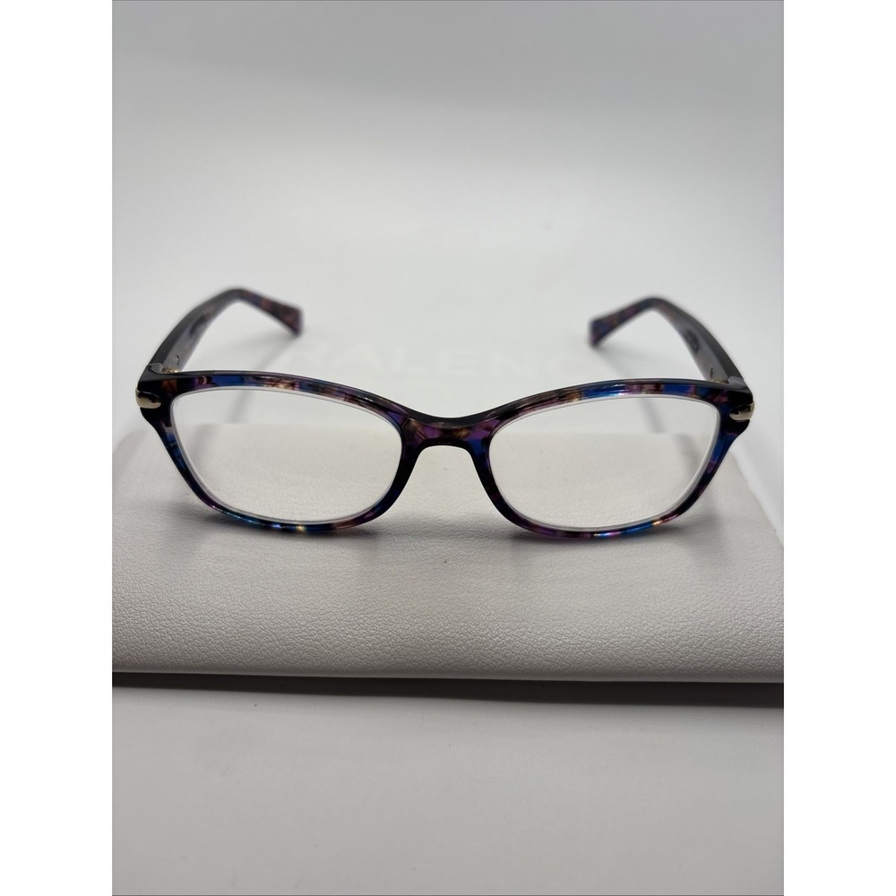COACH HC 6065 5288 CONFETTI PURPLE GOLD AUTHENTIC EYEGLASSES 51-17-135 #082